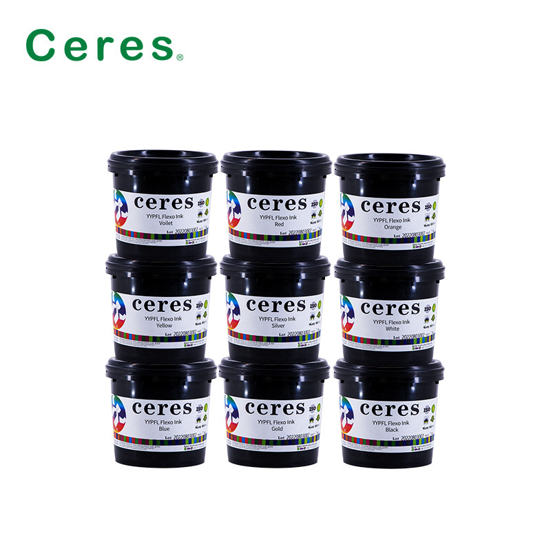 CMYK Renk YYPFL Tekstil Kumaş Şeritleri için Flexo Mürekkep