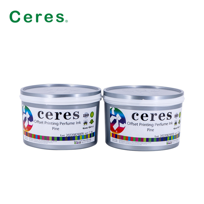 Ceres Offset Baskı Parfüm Mürekkep Çam Tadı Şeffaf Renk