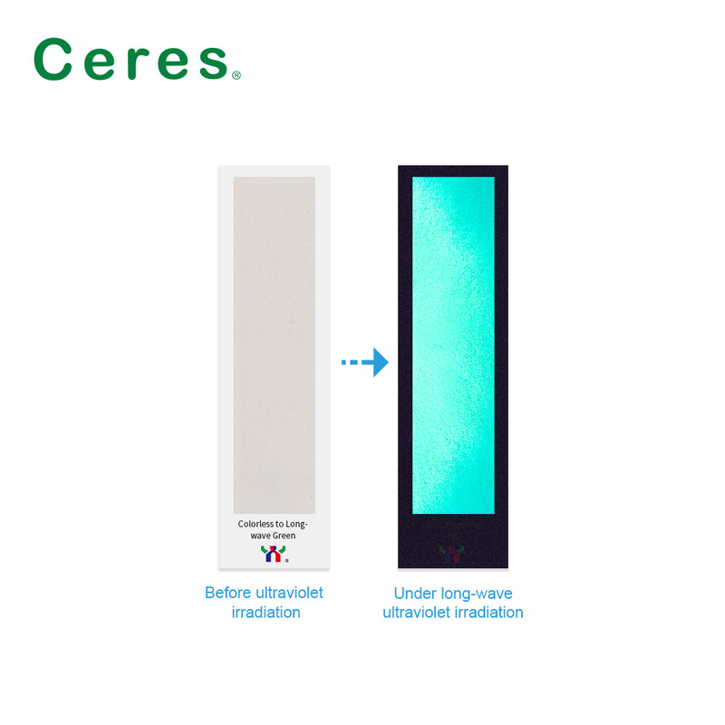 800nm Ceres UV Görünmez Mürekkep Renksiz Yeşile Normal Kuru