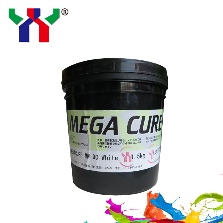 Offset Beyaz Renk 1kg Kutusu UV Düzeltme Baskı Mürekkebi Msds NW90 Hızlı Kurutma