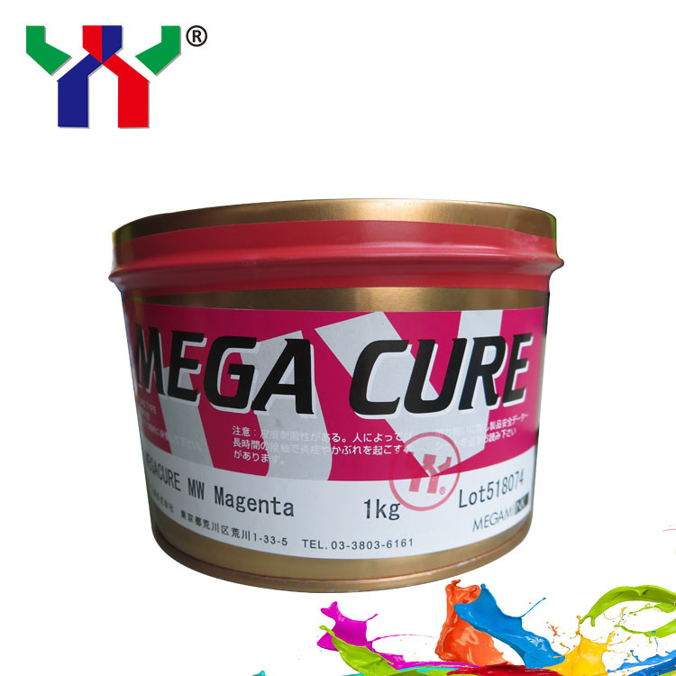 Megami Mega Cure UV Offset Mürekkep CMYK Plastik Baskı için Hızlı Kurutma Mürekkep