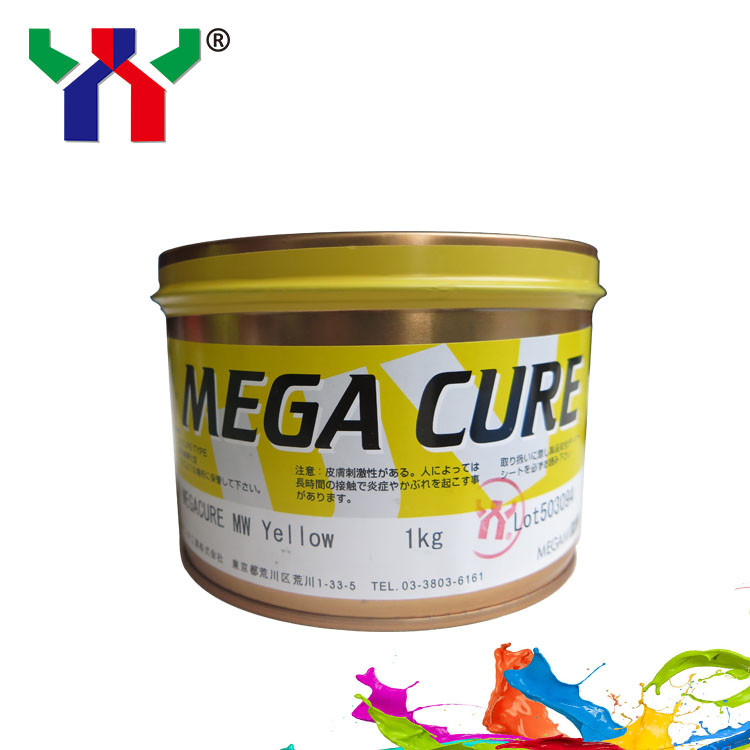 Megami Mega Cure UV Offset Mürekkep CMYK Plastik Baskı için Hızlı Kurutma Mürekkep