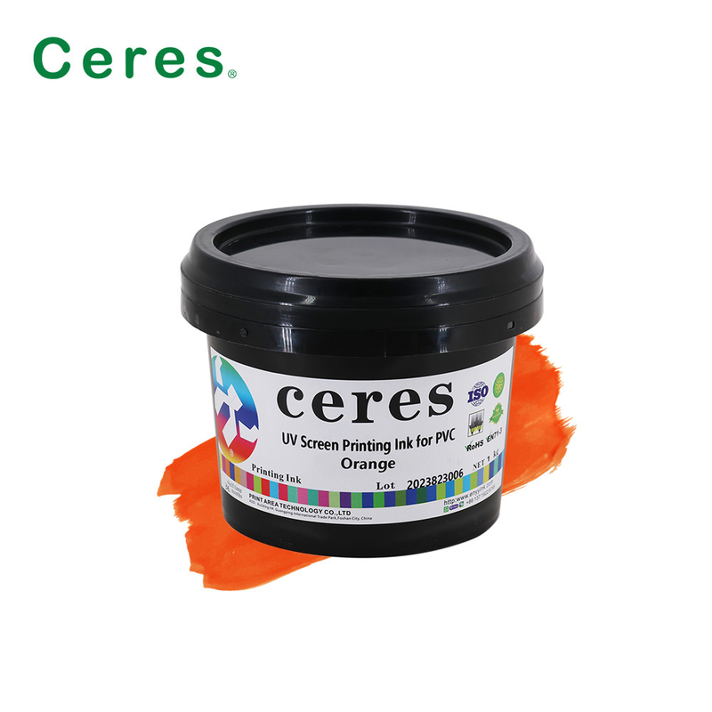 Su Direnci UV Ekran Baskı Mürekkebi PE Şişesi Finliği 2-3um CMYK Panton Rengi