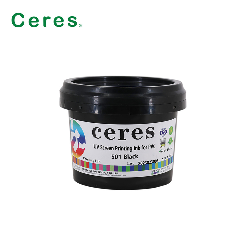 Su Direnci UV Ekran Baskı Mürekkebi PE Şişesi Finliği 2-3um CMYK Panton Rengi