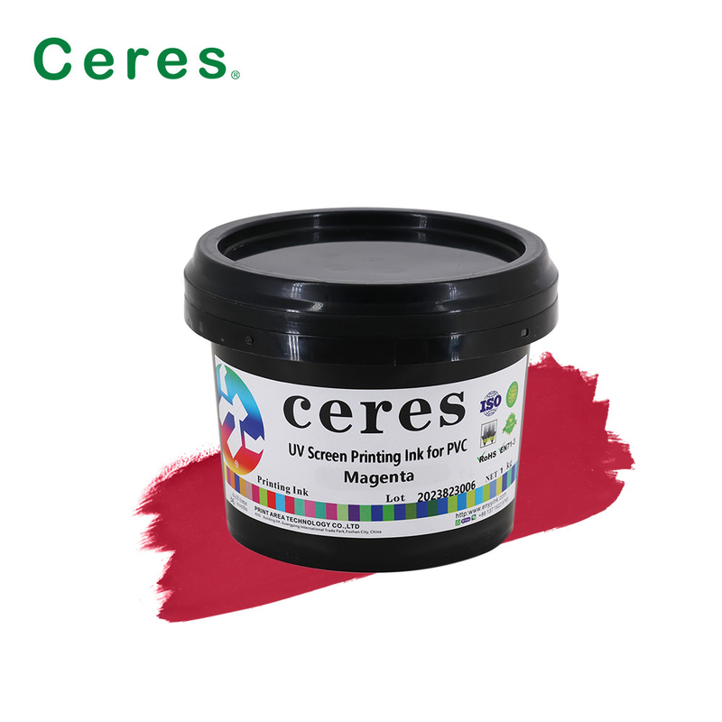 CMYK UV Ekran Baskı Mürekkebi Plastik Cam PP PE PET LDPE HDPE