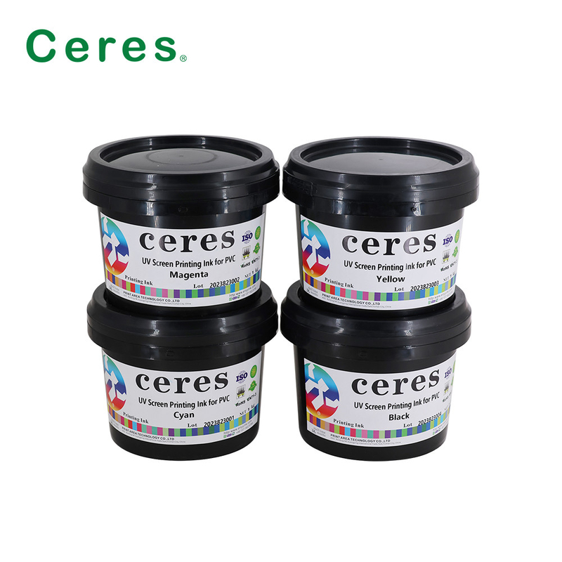CMYK UV Ekran Baskı Mürekkebi Plastik Cam PP PE PET LDPE HDPE