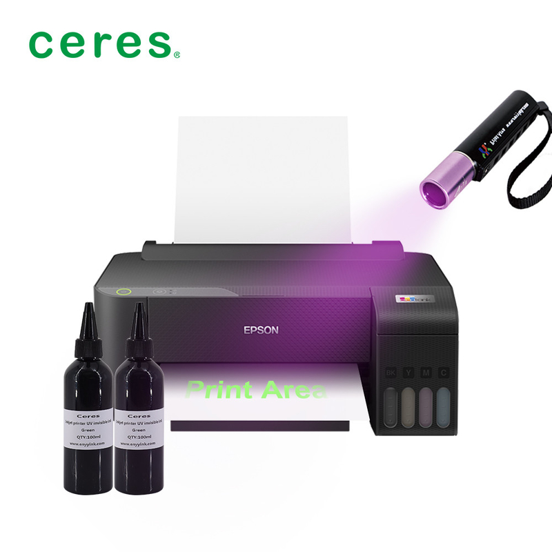UV Görünmez Mürekkep İçin CMYK Renkli Mürekkep Atıcısı