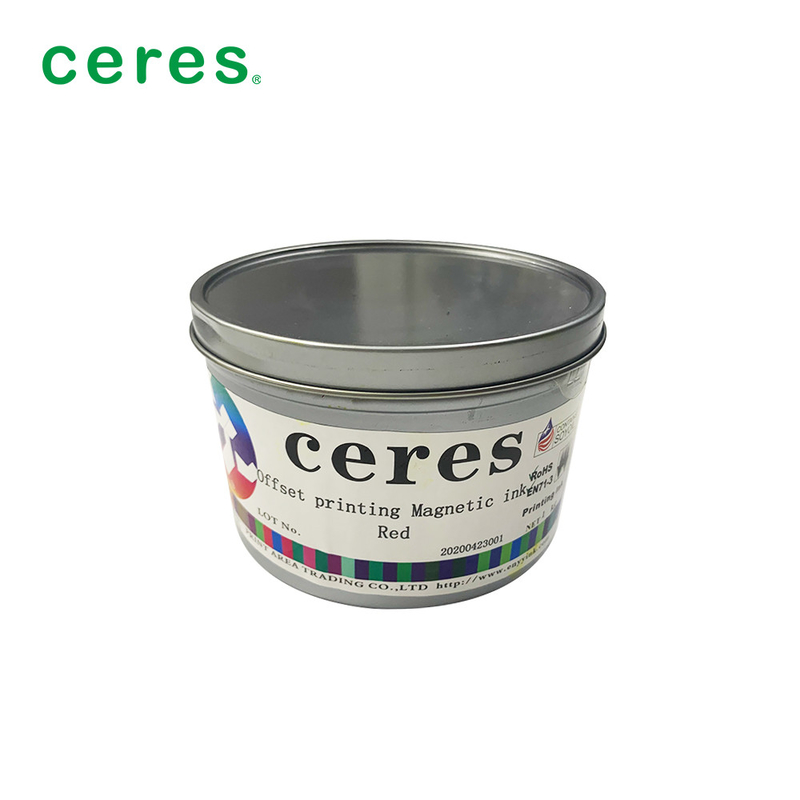 Ofset Manyetik Baskı Mürekkebi Kırmızı Renk 1Kg / Normal Kuru kutu