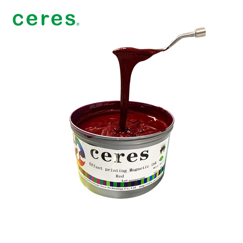 Ofset Manyetik Baskı Mürekkebi Kırmızı Renk 1Kg / Normal Kuru kutu