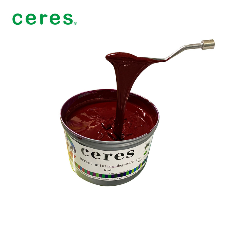 Ofset Manyetik Baskı Mürekkebi Kırmızı Renk 1Kg / Normal Kuru kutu