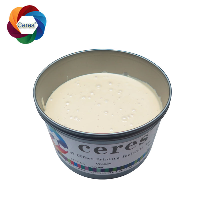 UV Görünmez Güvenlik Mürekkebi Ekran Baskısı için Renksizden Turuncuya