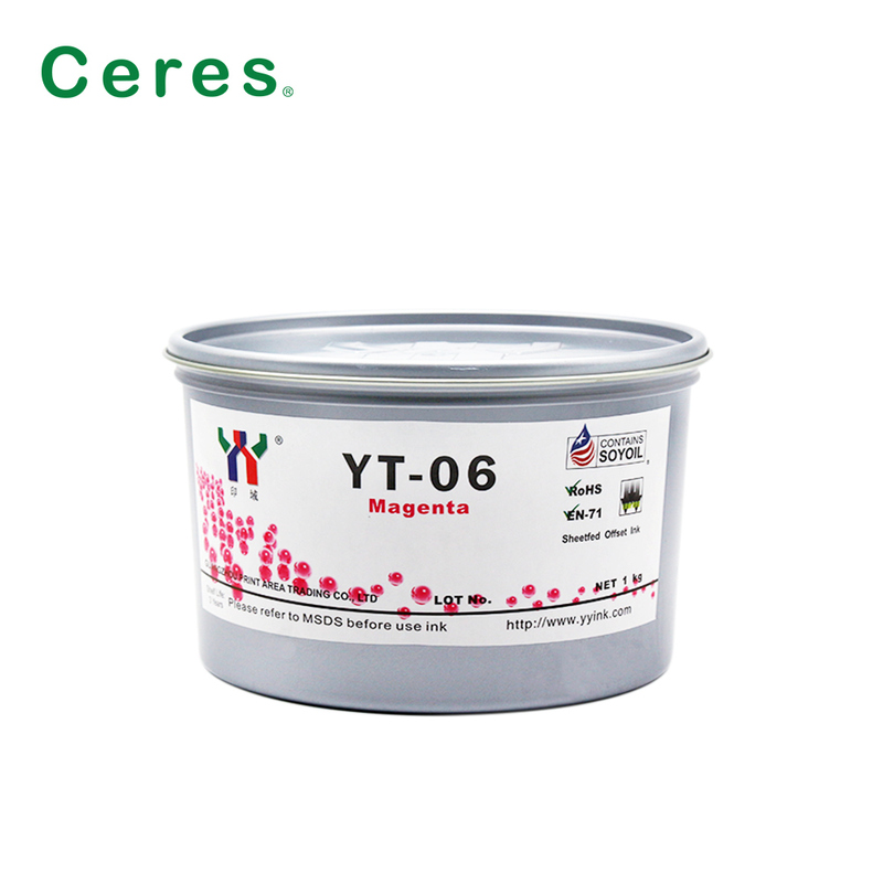 Ceres YT-06 Solvent Bazlı Ofset Baskı Mürekkebi, 1KG/KUTU Ambalaj ve A+ Kalite ile Melamin İçin