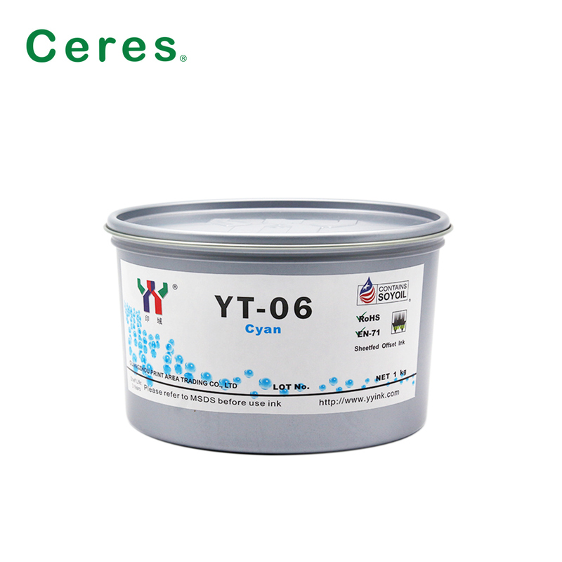 Ceres YT-06 Solvent Bazlı Ofset Baskı Mürekkebi, 1KG/KUTU Ambalaj ve A+ Kalite ile Melamin İçin