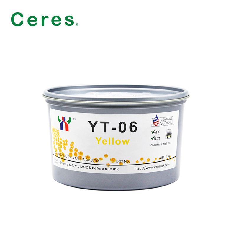 Ceres YT-06 Solvent Bazlı Ofset Baskı Mürekkebi, 1KG/KUTU Ambalaj ve A+ Kalite ile Melamin İçin