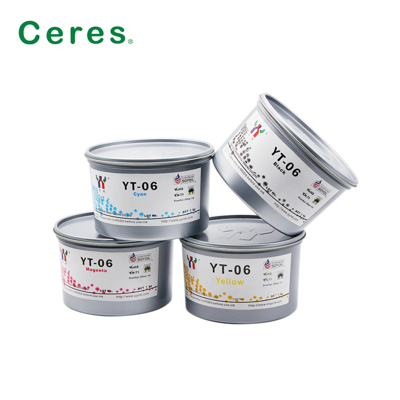 Ceres YT-06 Solvent Bazlı Ofset Baskı Mürekkebi, 1KG/KUTU Ambalaj ve A+ Kalite ile Melamin İçin