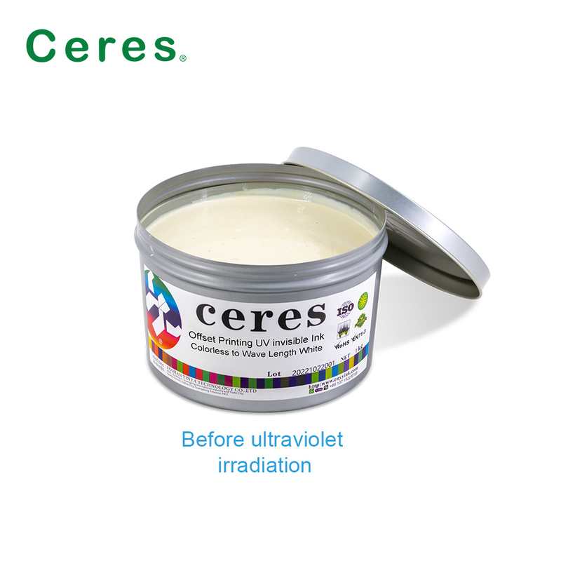 Renksiz Beyaz UV Flexo Baskı Özel Efektler için UV Görünmez Mürekkep Baskı