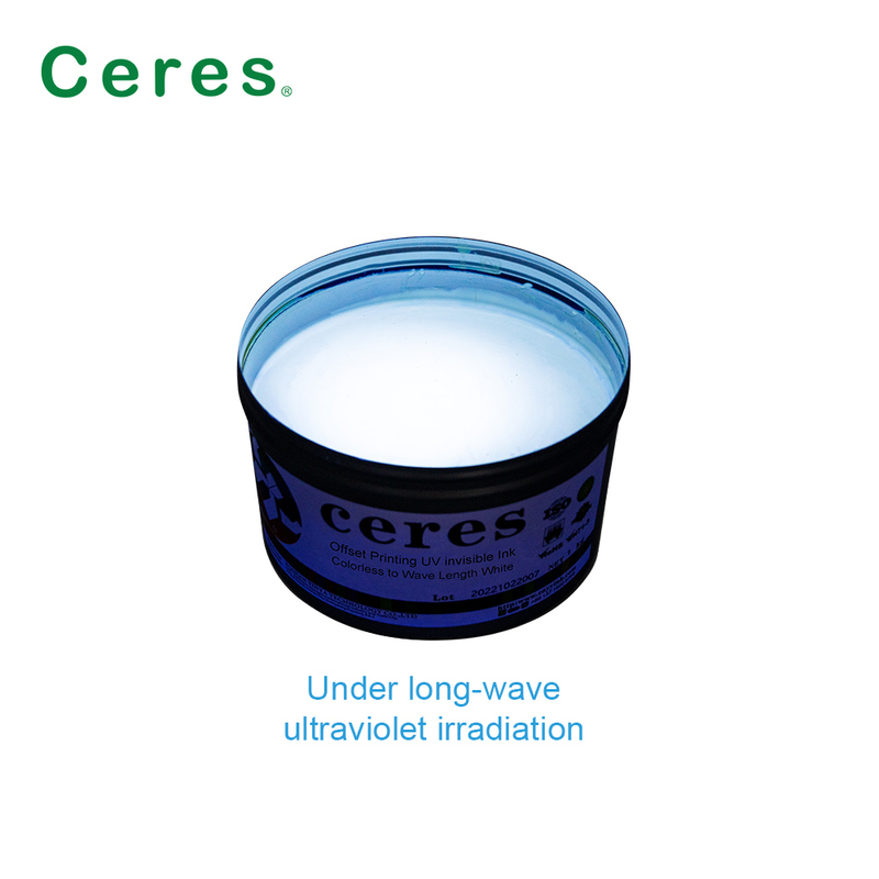 Renksiz Beyaz UV Flexo Baskı Özel Efektler için UV Görünmez Mürekkep Baskı