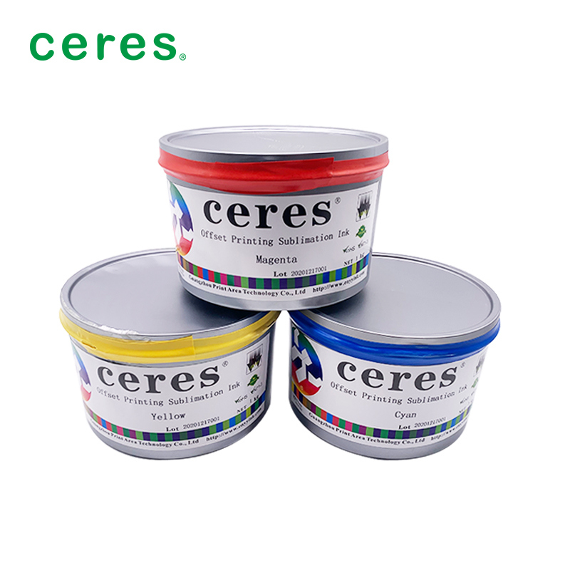 180-220 derece transfer sıcaklığı ve küçük renk farkı için 70-110 gramlık kağıt ağırlığı ile ofset baskı için Magenta Sublimasyon Mürekkebi