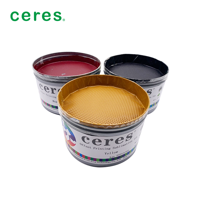 180-220 derece transfer sıcaklığı ve küçük renk farkı için 70-110 gramlık kağıt ağırlığı ile ofset baskı için Magenta Sublimasyon Mürekkebi