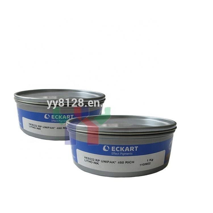 Eckart Altın ve Gümüş Ofset Baskı Mürekkebi 9222 Mavi Altınsı 9224 Kırmızı Altınsı 9310 Gümüş Dekoratif Ambalaj İçin