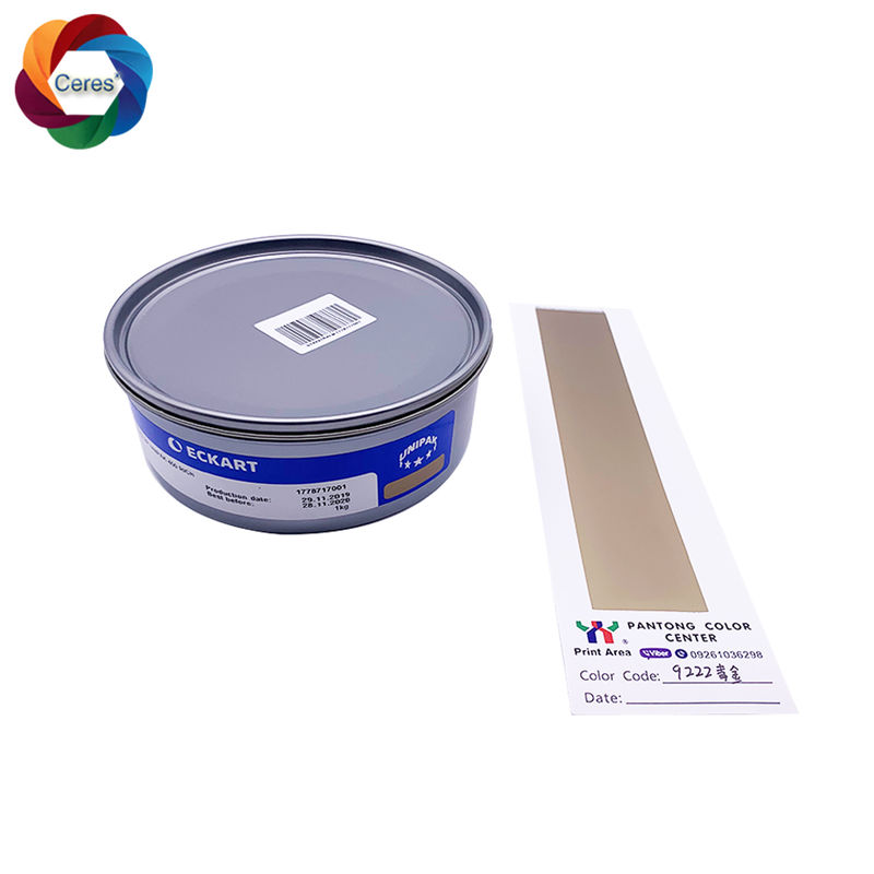 Eckart Solvent Based Gold and Silver Offset Printing Ink for Sheet-fed Paper Printing in 1kg/can