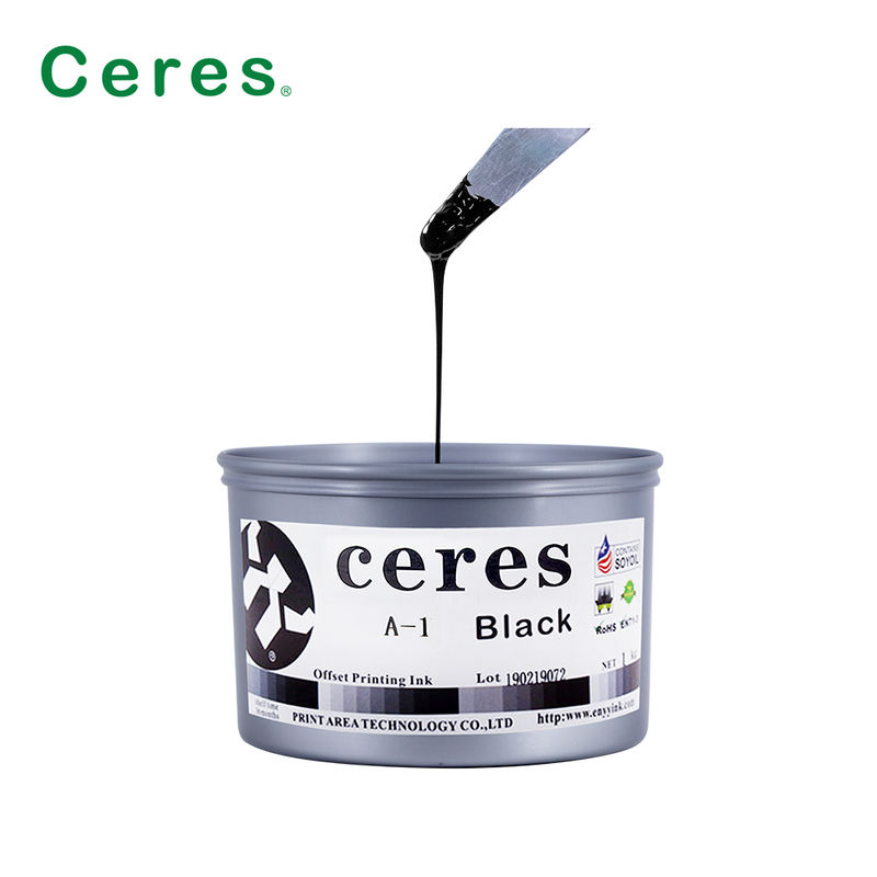 Yüksek Parlaklık Yüksek Renk Yoğunluğu Soya Ofset Baskı Mürekkebi, Her Türlü Kağıt İçin 24 Ay Garantili