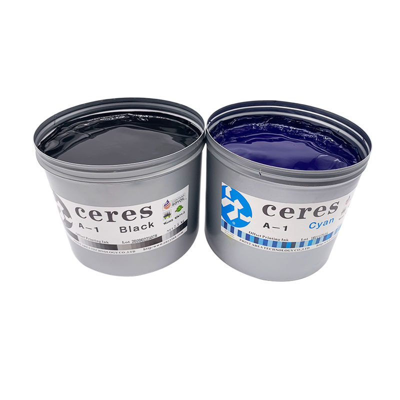 Yüksek Parlaklık Yüksek Renk Yoğunluğu Soya Ofset Baskı Mürekkebi, Her Türlü Kağıt İçin 24 Ay Garantili