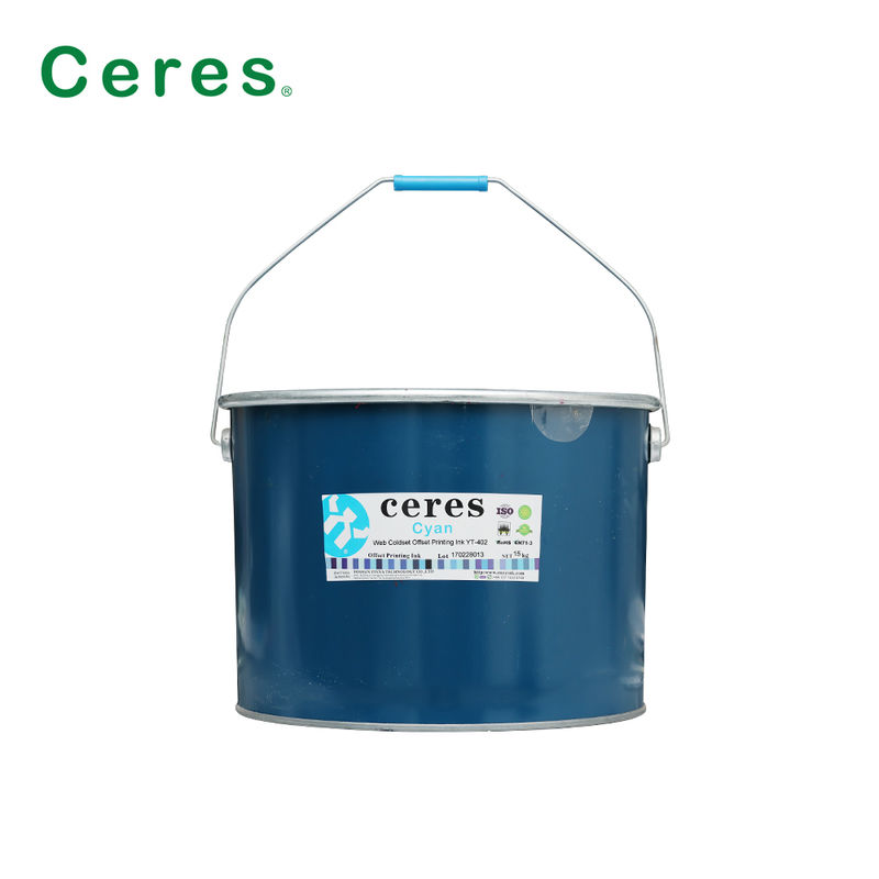 Web Coldset Offset Baskı Mürekkebi Gazete Baskı için Demir Fıçı Ambalajında Güçlü Mürekkep Transferü ile
