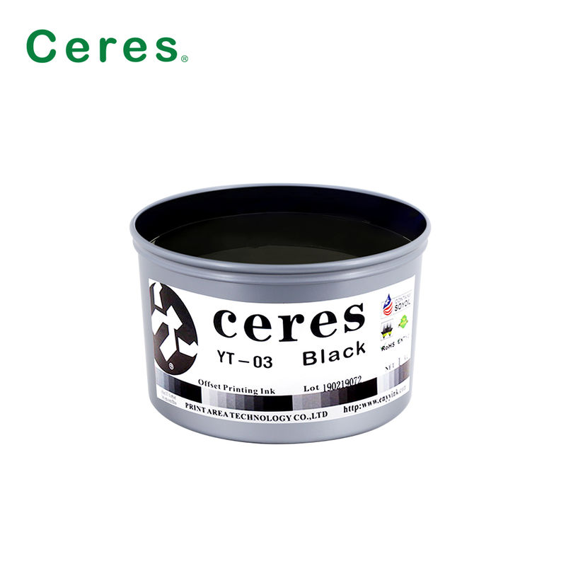 Ceres YT-03 Hızlı Kurutma Çevre Dostu Yüksek Parlaklıklı Soya Offset Mürekkebi CMYK Baskı için