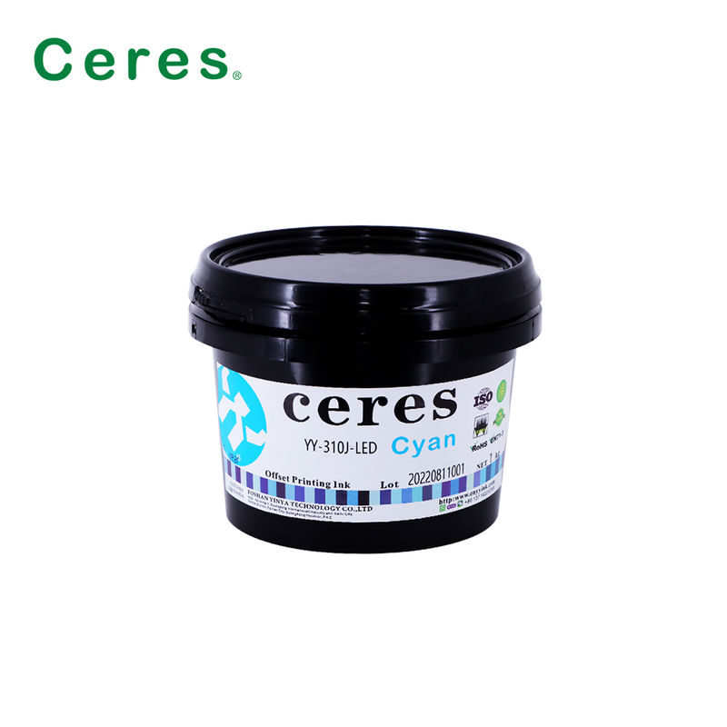 UV Ofset Mürekkebi Sıcak Kırmızı Renk Hızlı Kuruyan İyi Transfer Performanslı Ofset Baskı İçin