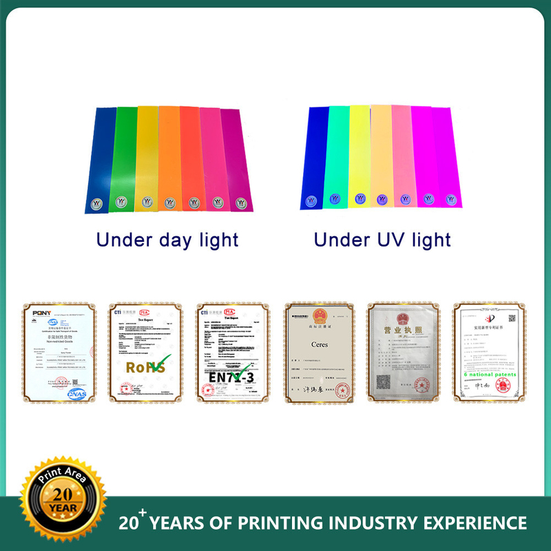 Offset UV Fluoresan Mürekkep 1kg Normal Kuru Eko Solvent Mürekkep Karton Kağıt