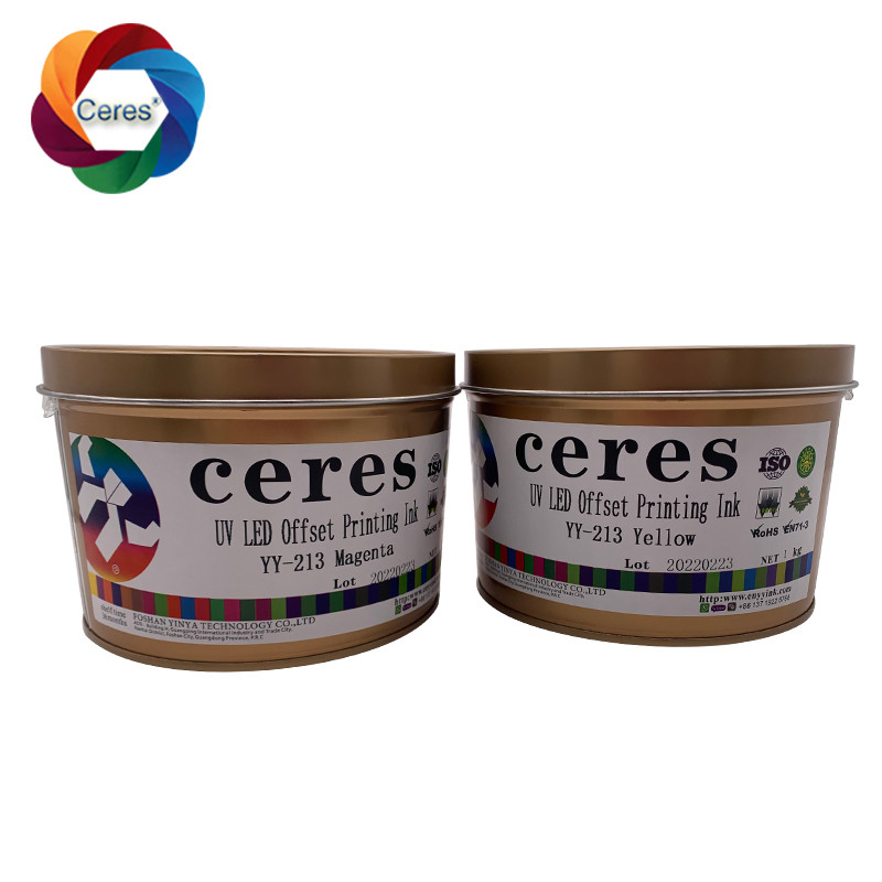 MSDS UV Offset Mürekkep Ceres 1 Kg Can Solvent Based Mürekkep YY-213 Hızlı Kurutma
