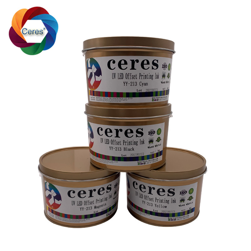 MSDS UV Offset Mürekkep Ceres 1 Kg Can Solvent Based Mürekkep YY-213 Hızlı Kurutma