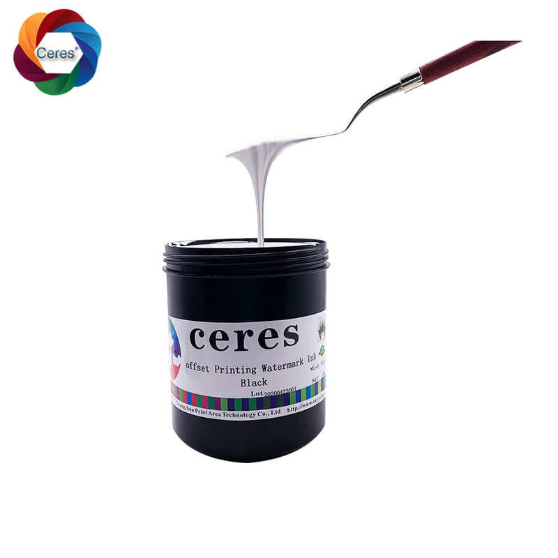 Ofset Ekran Baskı Belgeler Mürekkep Yazıcısı için Su İşareti Mürekkep 80 Gram 0.5kg