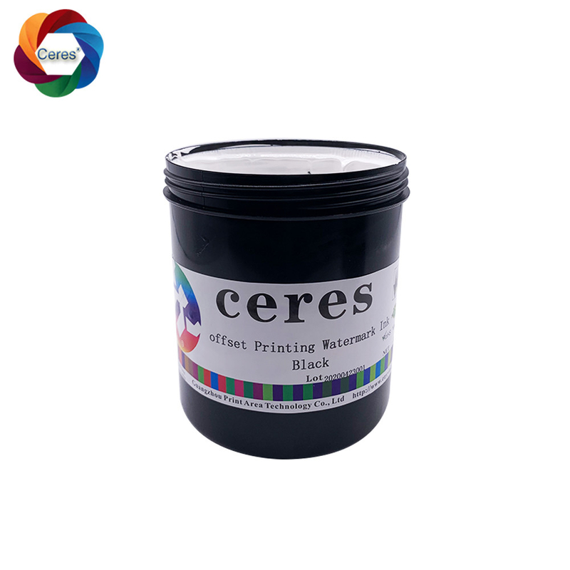 Ofset Ekran Baskı Belgeler Mürekkep Yazıcısı için Su İşareti Mürekkep 80 Gram 0.5kg