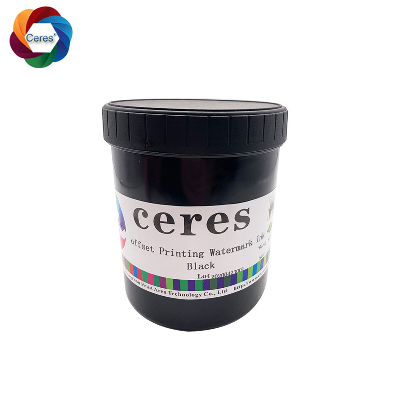 Ofset Ekran Baskı Belgeler Mürekkep Yazıcısı için Su İşareti Mürekkep 80 Gram 0.5kg