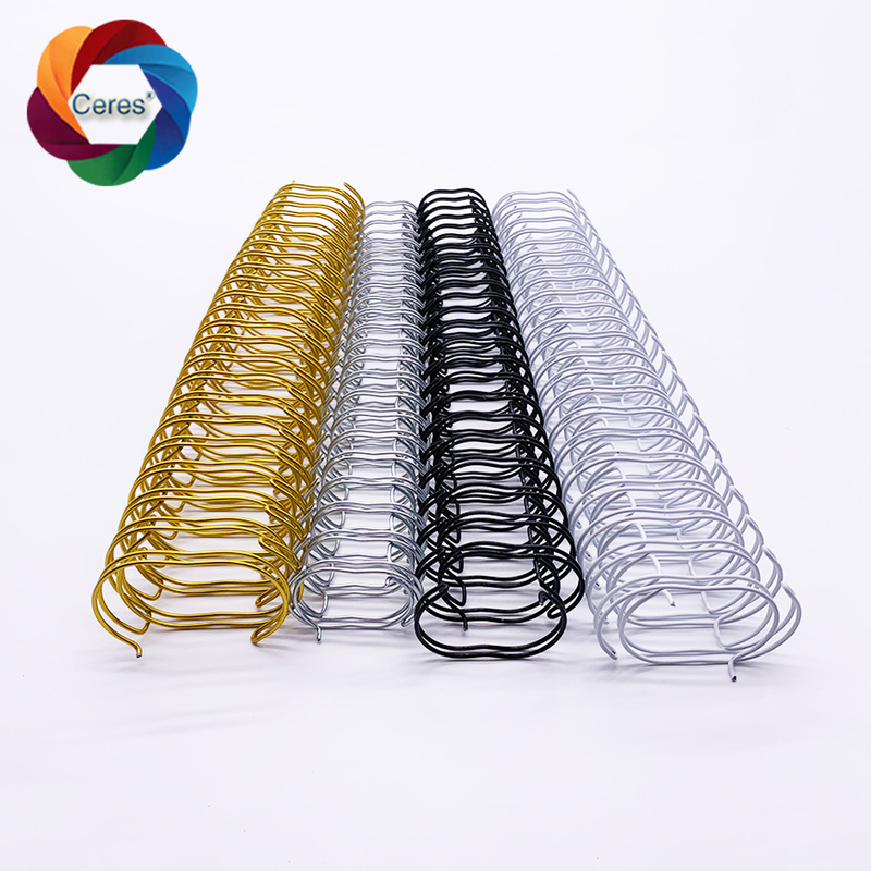 2 to 1 Spiral Bağlayıcı Tel 1.4mm Çift Yüzük Pantone Çift Not Defteri Bahar Bağlayıcı