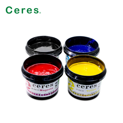 Parlak Nokta Rengi UV Offset Mürekkep 1 Kg Kutusu Yüksek Hızlı Pantone Baskı Mürekkebi
