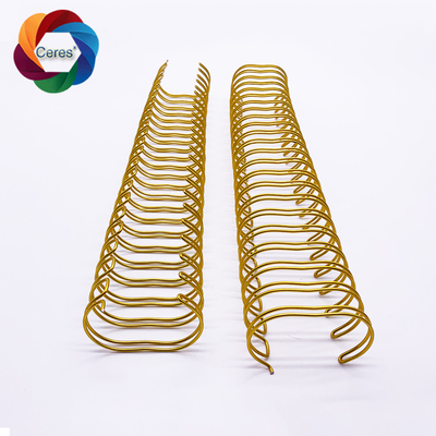 Okul 0.8mm 0.7mm Çift Döngü Tel Metal Naylon Bağlayıcı Bobin Takvim